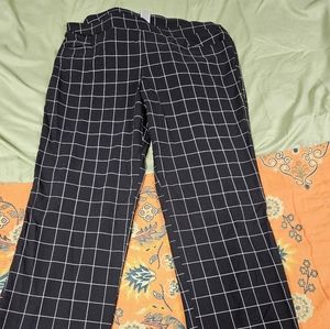 Time and Tru Women's B&W plaid Cigarette pants